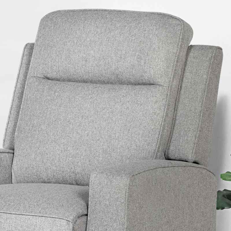 HOMCOM Electric Fabric Recliner Armchair, Reclining Chair with Adjustable Leg Rest, USB Port, for Limited Space Home Living Room, Grey