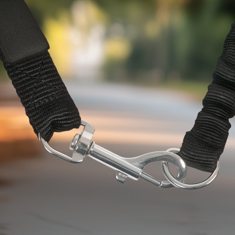 PawHut Dog Lead for Bicycle, Dog Bicycle Exerciser Leash Easy Installation Removable, Hands Free Dog Bike Leash for Cycling, Training, Jogging, Black