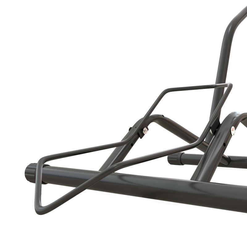 SPORTNOW Bike Floor Stand, Portable Bike Rack, Freestanding Parking Stand Holder for 16"-29" Mountain/Road Bikes Garage Indoor Outdoor Use