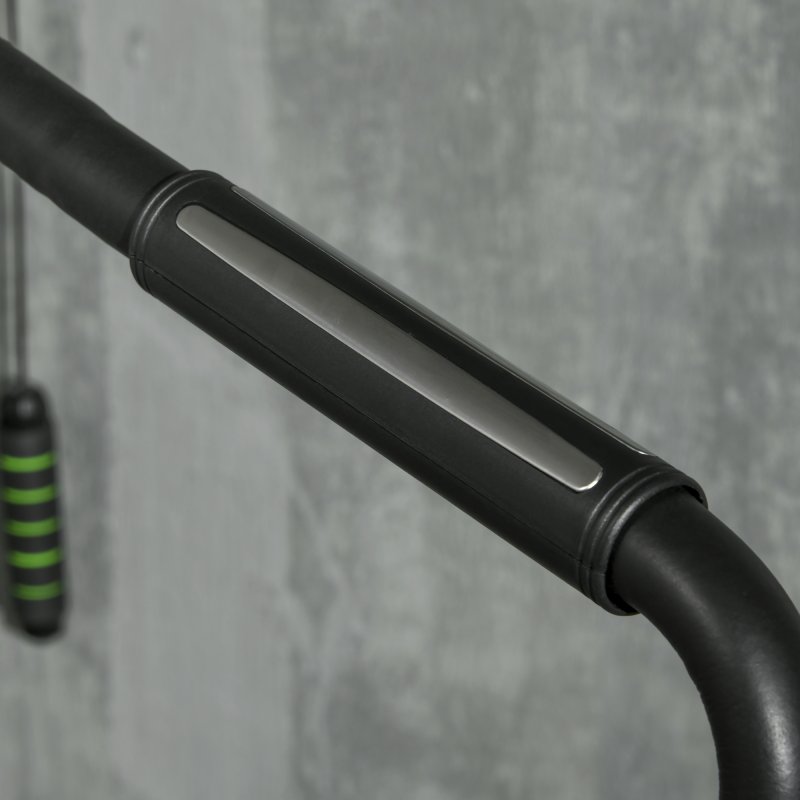 SPORTNOW Foldable Stepper Machine with 12-Level Hydraulic Resistance, Step Machine Exerciser with LCD Monitor and Drink Holder, for Home Fitness Workout, White and Black