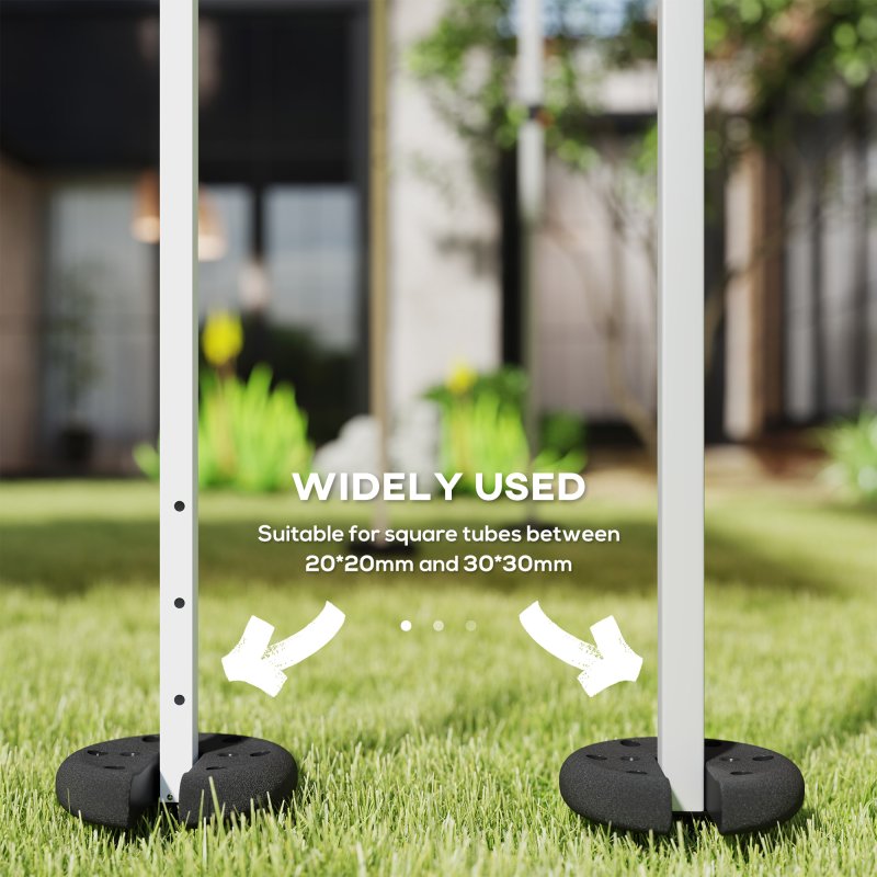 Outsunny Pop up Canopy Tent Weights Set of 4 PCs, Leg Weights for Marquee Party Tent Outdoor Canopy 8.8KG
