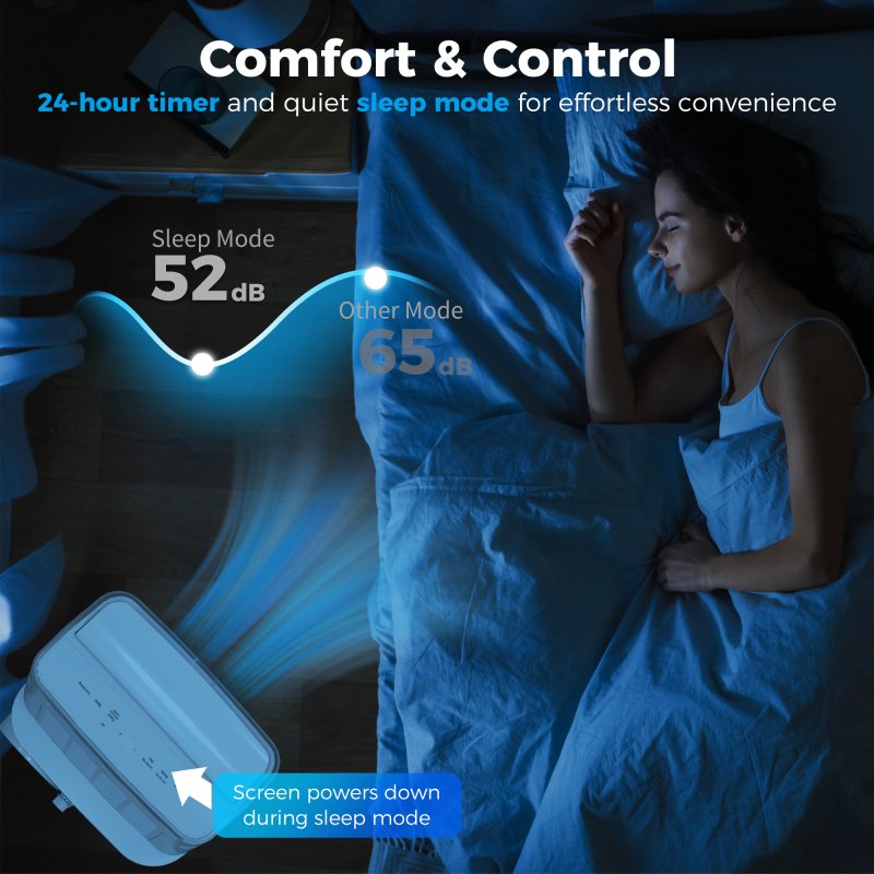 HOMCOM 14000 BTU Portable Air Conditioner, Smart Home WiFi Compatible, 5-in-1 Heater Dehumidifier Cooler Fan, with Sleep Mode, Remote, 24H Timer, Window Venting Kit, A Energy Efficiency, 35m², White