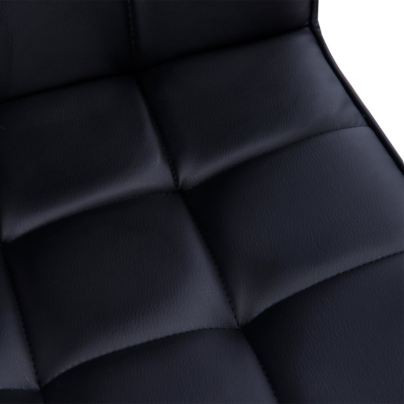Vinsetto Office Chair, Makeup Vanity Chair, Mid Back Computer Chair, PU Leather Swivel Study Chair with Adjustable Height, Armrest and Rolling Wheels