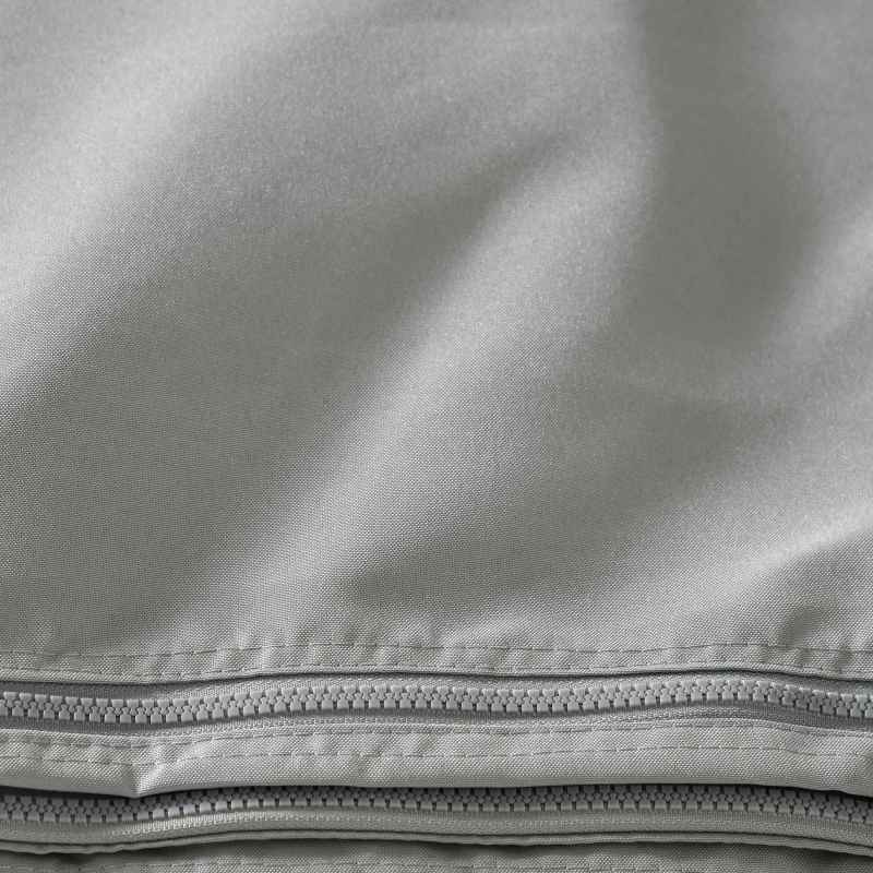 Outsunny 4 Pack Replacement Gazebo Curtains Privacy Panel for Most 3 x 4m Gazebo Canopy Pavillion Outdoor Shelter Sidewalls Accessories Light Grey