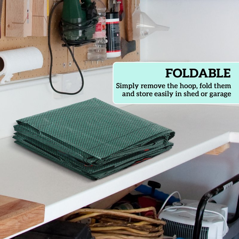 Outsunny Garden Waste Bags, 272L x 3 Heavy Duty Garden Bags, Foldable and Reusable Waste Sacks with Handles for Loading Leaf, Trash, Debris, Green