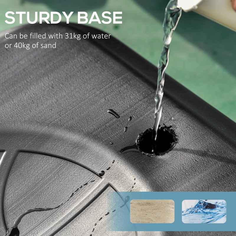 HOMCOM 5-7FT Height Adjustable Basketball Hoop and Stand, Freestanding Portable Basketball Hoop System with Fillable Base, Wheels, for Teens, Juniors, Adults, 1.55-2.1m