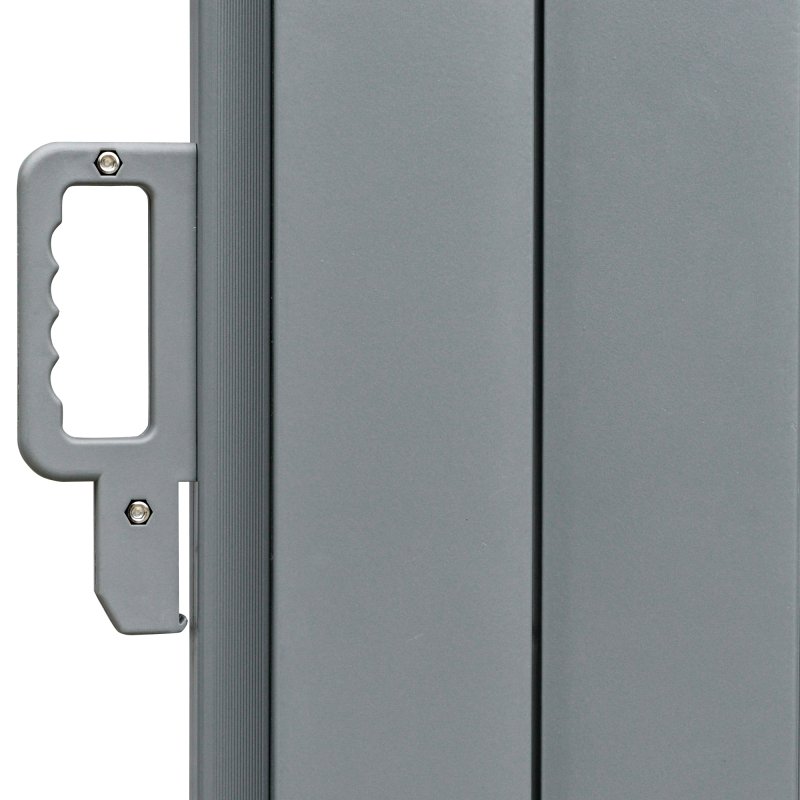 Outsunny 6 x 2m Retractable Sun Side Awning Screen Fence Patio Garden Wall Balcony Screening Panel Outdoor Blind Privacy Divider - Grey