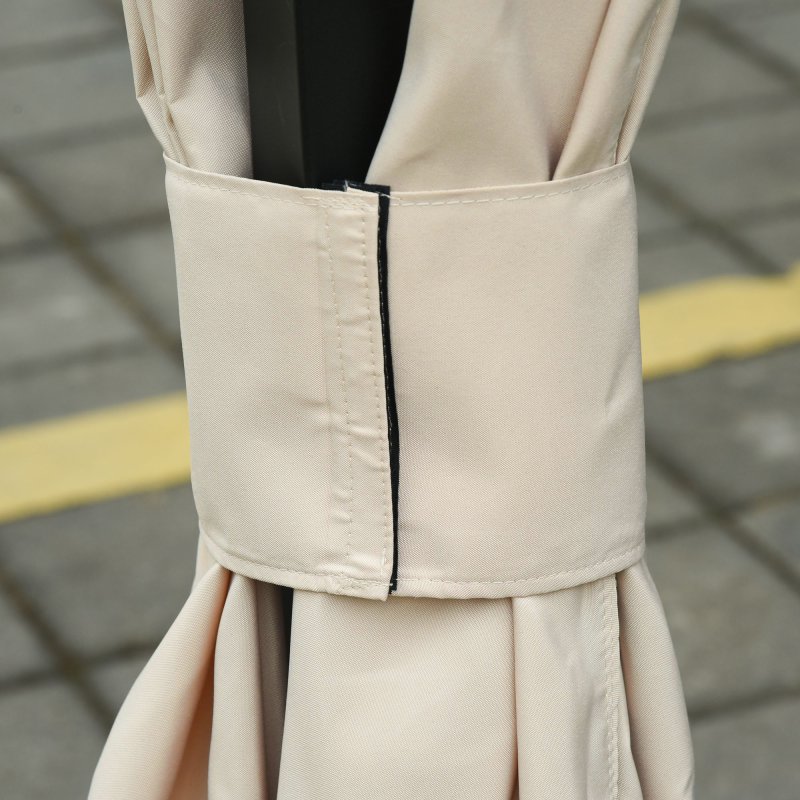 Outsunny 4 Pack Replacement Gazebo Curtains Privacy Panel for Most 3 x 3m Gazebo Canopy Pavillion Outdoor Shelter Sidewalls Accessories Beige