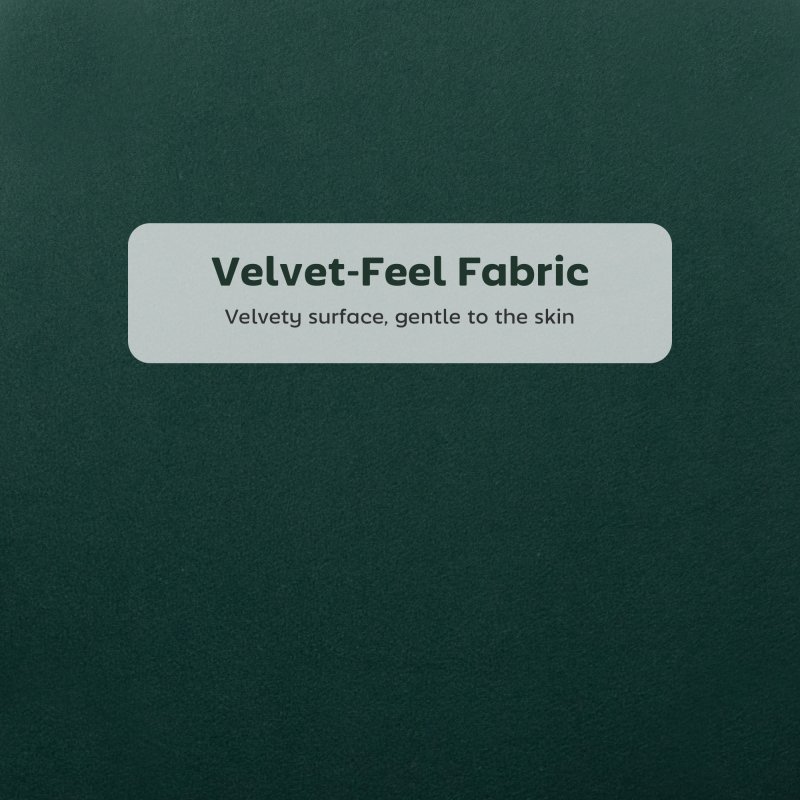 HOMCOM Bar Stools Set of 2, Modern Velvet-Feel Barstools with Petal Backrest and Footrest, Upholstered Breakfast Bar Chairs with Metal Legs for Kitchen Island Counter, Dining Room, Dark Green