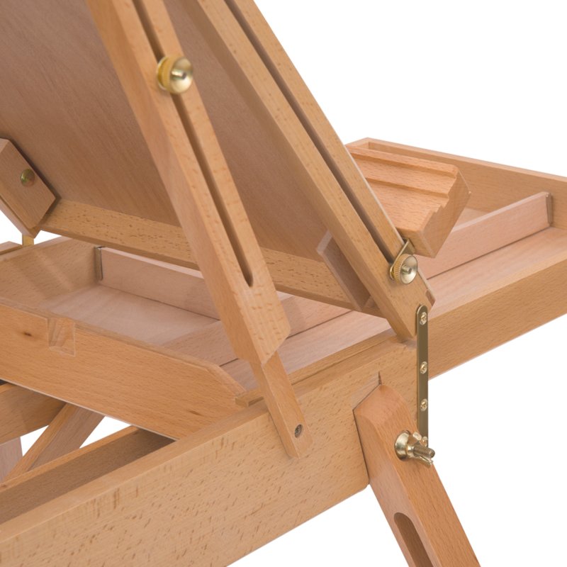 HOMCOM Wooden Art Easel Tripod Sketch Artist Painters Craft Portable Folding Drawing Board Lightweight