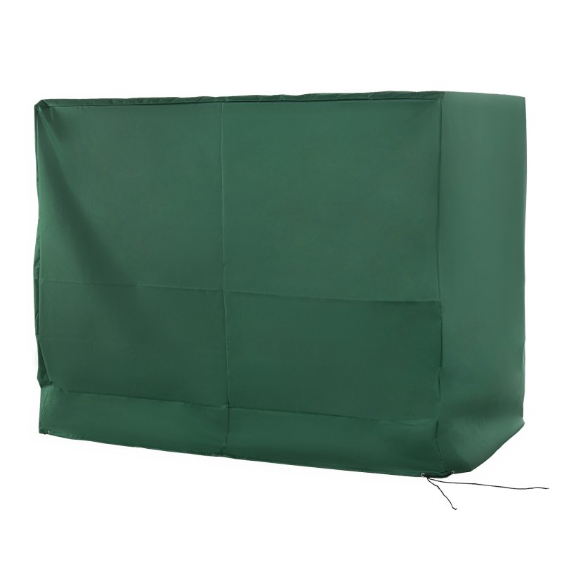 Outsunny Oxford Patio 3-seater Swing Chair Cover Outdoor Garden Furniture Rain Protection Protector Waterproof Anti-UV, 240L x 133W x 185H cm, Green
