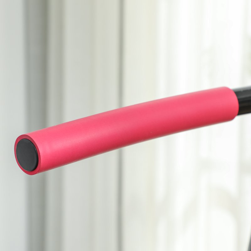 SPORTNOW 45" Fitness Trampoline with Adjustable Handle, Mini Trampoline for Adults with LED Lights, Bungee Rebounder for Indoor Exercise Workout, Max Load 220lbs