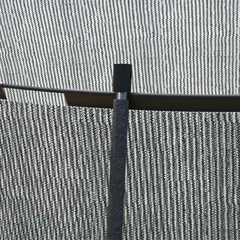 SPORTNOW 10ft Trampoline with Enclosure Net, Spring Cover, Outdoor Trampoline Garden Jumping Mat, Black