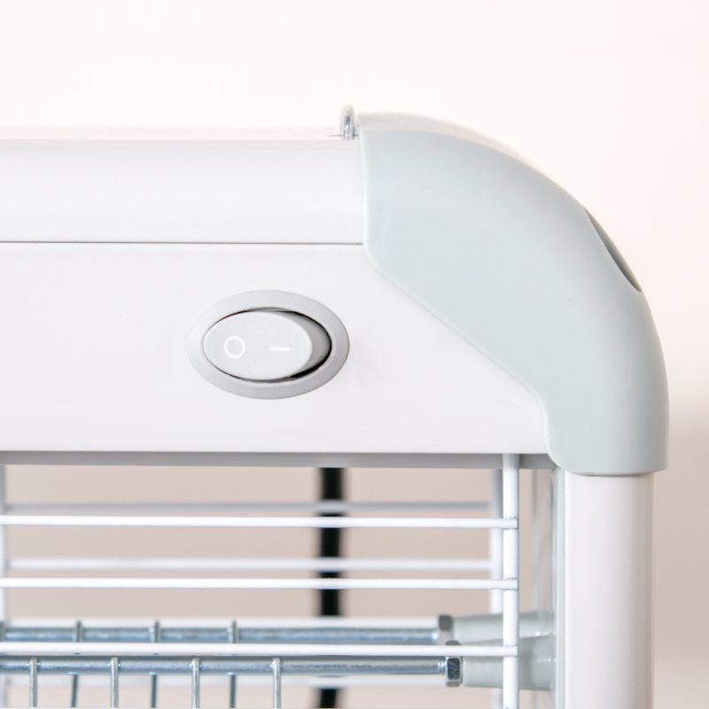 Outsunny Electric Fly Zapper, 20W Electric Fly Killer, Wall Hanging Bug Zapper Indoor & Outdoor Attracting Insect Mosquito Killer, Grey