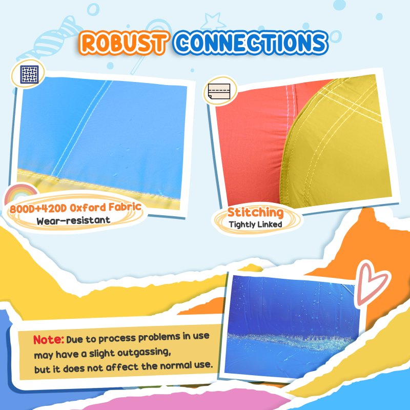 Outsunny Bouncy Castle Inflatable Bouncy Castles for Children Bounce House 3 in 1 w/ Trampoline Slide Water Pool with Blower for Kids Age 3-8 Rocket Design 3.3 x 2.65 x 1.85m