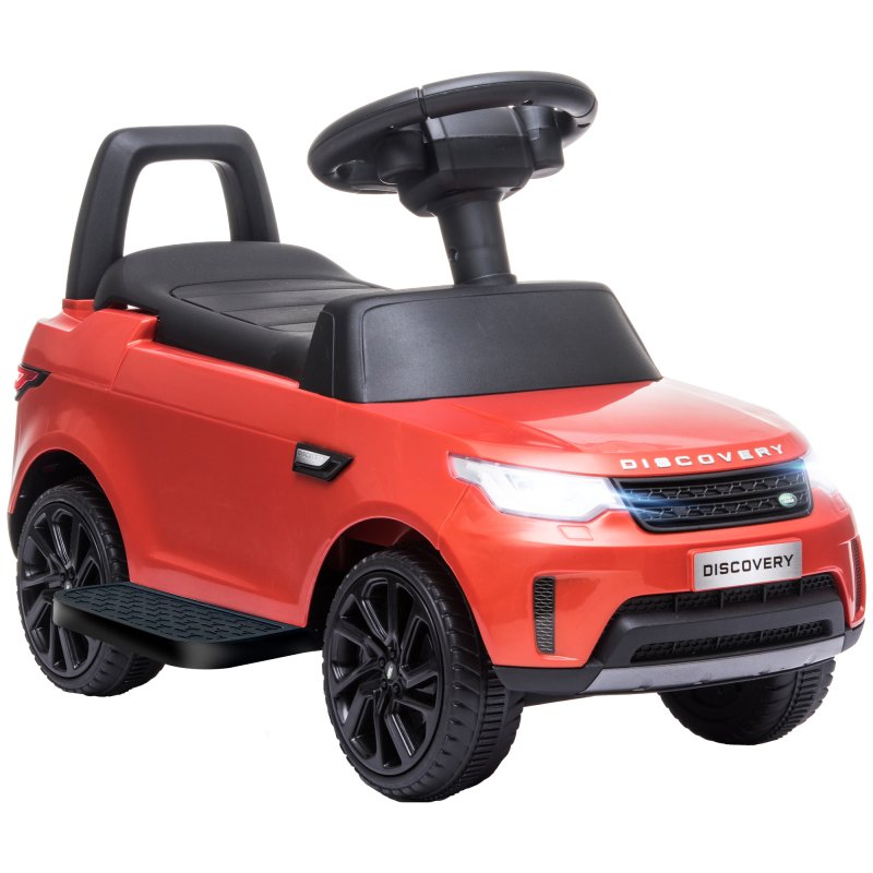 AIYAPLAY Land Rover Licensed 6V Kids Electric Ride On Car, 2-in-1 Sliding Car, Battery Powered Car with Headlights, Music, Horn, for 18-60 Months, Red