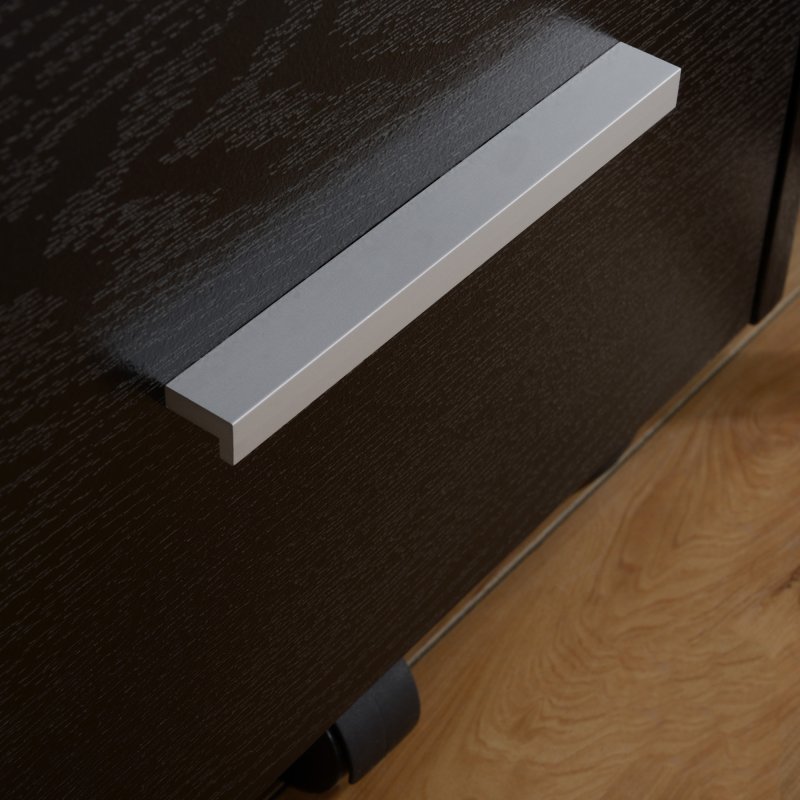 HOMCOM 3 Drawer Filing Cabinet with Lock and Edged Top, Lockable Filing Cabinet on Wheels with Hanging Bars for Letter and A4 Size, Black