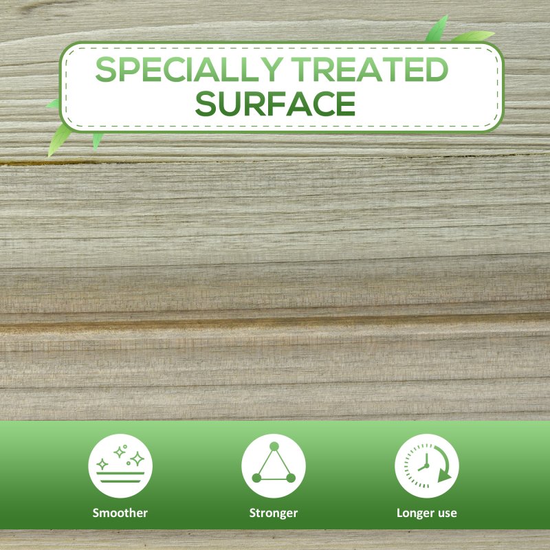 Outsunny 91cm x 51cm x 76cm Raised Garden Bed with Legs and Storage Shelf, Elevated Wooden Planter Box, Gardening Standing Growing Bed for Backyard, Patio, Balcony