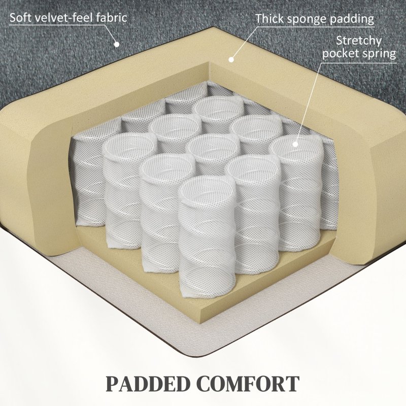 HOMCOM Power Lift Recliner Chair for Elderly, Velvet Fabric Electric Riser and Recliner Armchair for Living Room with Remote Control, USB Port and 2 Side Pockets, Dark Grey