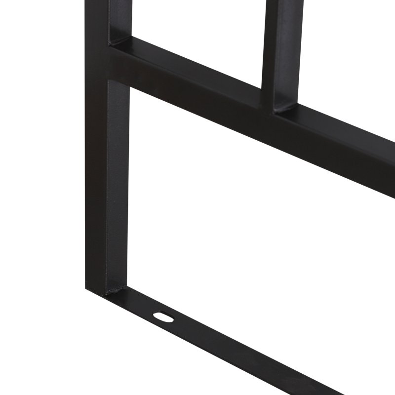 Outsunny Garden Metal Arch Bench, Outdoor Furniture Chair with Cushion Outdoor Patio Rose Trellis Arbour Pergola, for Climbing Plant 114L x 60W x 206H cm