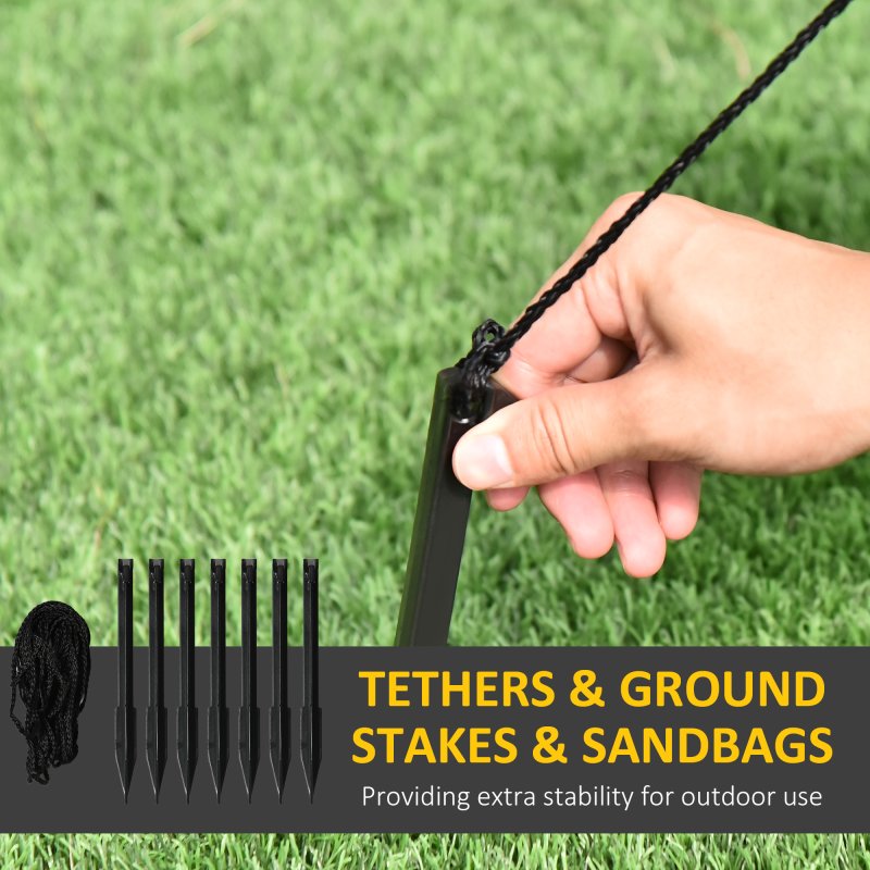 Outsunny 10 FT Grim Reaper Halloween Inflatable with 5 Built-in LED Lights, Blow Up Outdoor Halloween Decoration for Indoor, Outdoor Party