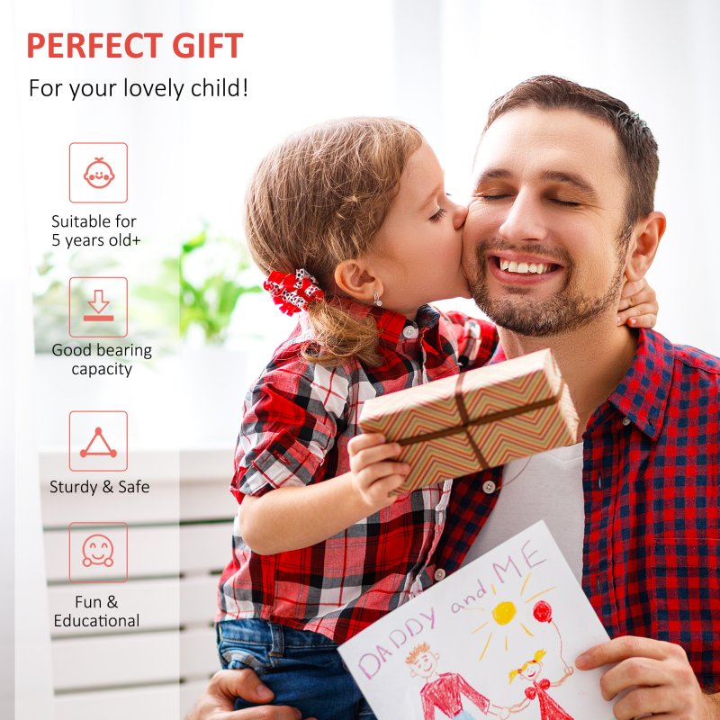 HOMCOM Stunt Scooter, Kids Scooter, 12" Wheels