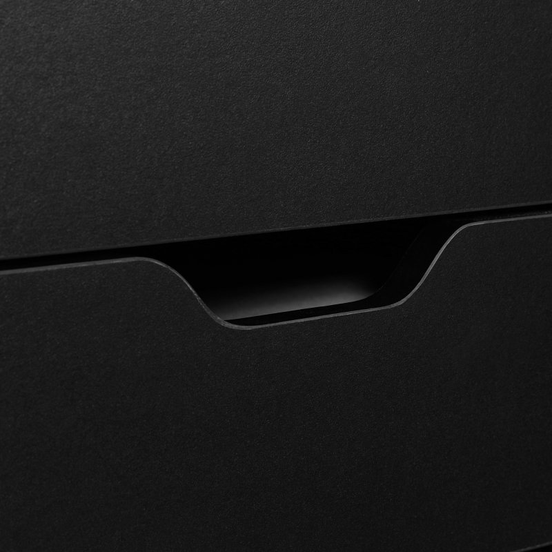 Vinsetto Vertical Filing Cabinet, 7-drawer File Cabinet, Mobile Office Cabinet on Wheels for Study, Home Office, Black