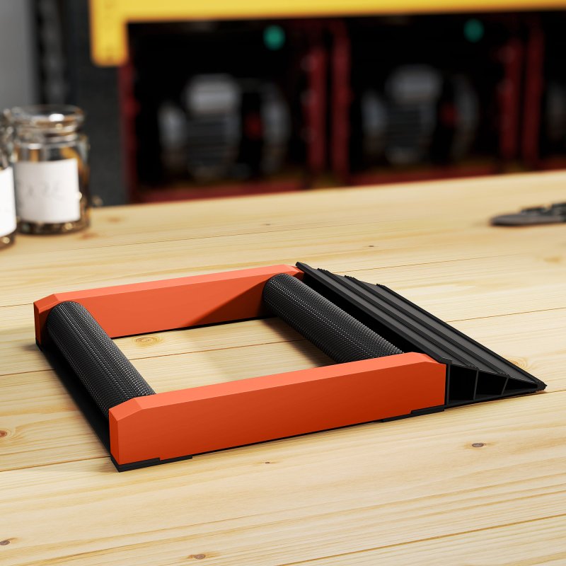 HOMCOM Motorcycle Wheel Cleaning Roller Stand with Aluminium Alloy Frame and Rollers, Motorcycle Maintenance Stand for Tyre Cleaning and Chain Lubrication, Fit Tyre Width < 180mm, Bikes < 500lb, Black