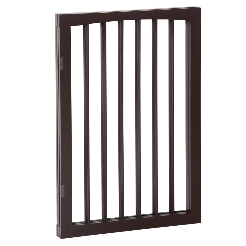 PawHut 3 Panel Stair Gate Foldable Dog Door Gate Indoor Free Standing Safety Gate Pet Barrier 76cm Height