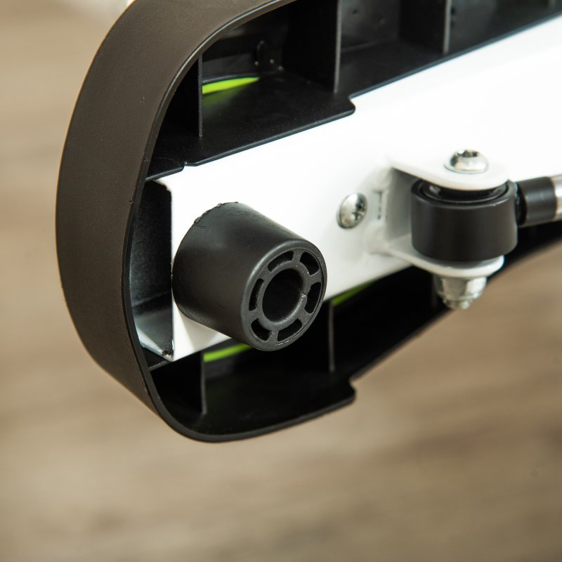 HOMCOM Twister Stepper, Step Machine Aerobic Exercise Workout Machine with Adjustable Resistance, LCD Screen & Handlebars, White