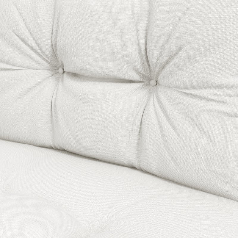 Outsunny 2pc Outdoor Seat Cushions Back Cushions, 60 x 60 x 10cm Water Repellent Seat Pads for Garden Patio Kitchen Office Chairs, White