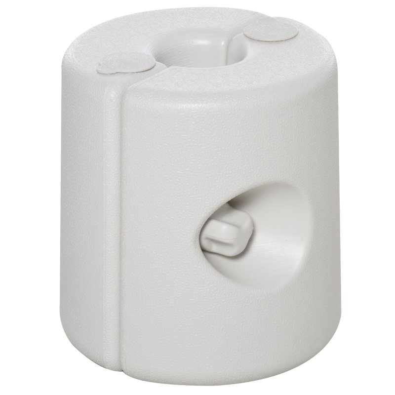 Outsunny 4 Pack 36 kg Gazebo Weights, Canopy Tent Weights with Rapid Clip, Gazebo Leg Weights Fill with Sand or Water, White