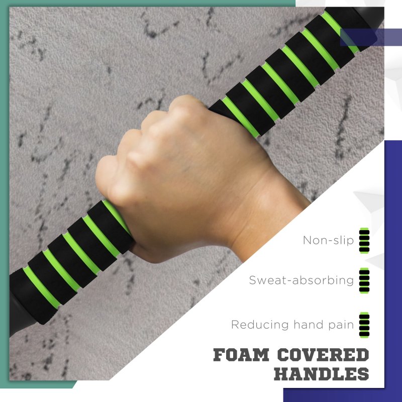 SPORTNOW 4-in-1 Adjustable Weight Dumbbells Set, Used as Barbell, Kettlebell, Push up Stand, Free Weights Set for Men and Women Home Gym Training, 40KG, Green