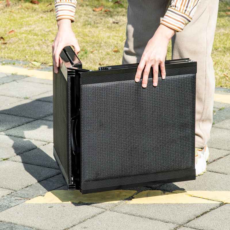 PawHut Folding Dog Ramp for Car for Extra Large Dogs, Portable Pet Ramp with Non-slip Surface, Aluminium Alloy Frame