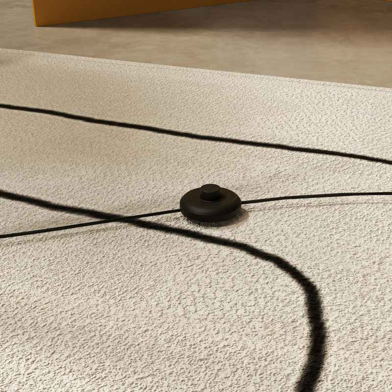 HOMCOM LED Floor Lamp with 3 Adjustable Brightness, Modern Dimmable Standing Lamp with Foot Switch for Bedroom, Living Room, Gold Tone