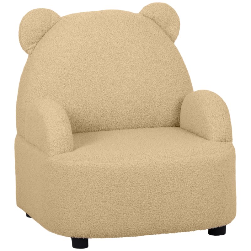 AIYAPLAY Kids Armchair, Bear Shaped Toddler Chair, Baby Armchair for Bedroom Playroom Living Room, for Boys and Girls Aged 18 Months to 3 Years - Khaki