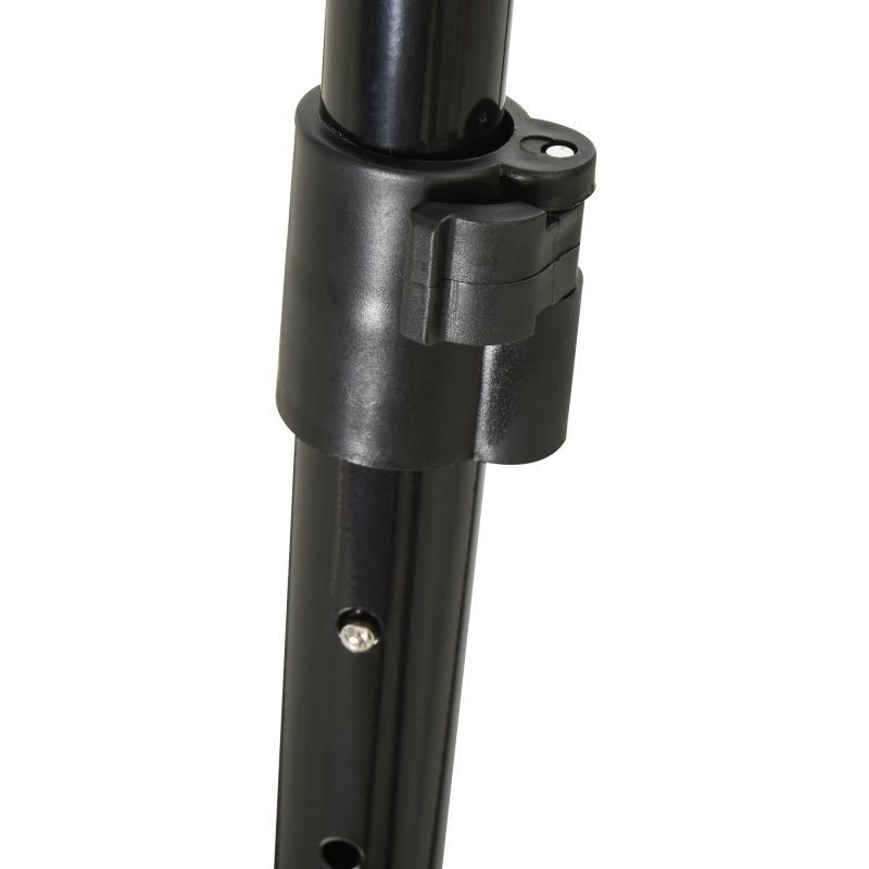 HOMCOM Angle Adjustable Rebounder Net Goal Training Set Suitable For Football, Baseball, Basketball Daily Training Black - 78L x 84W x 65-75H cm