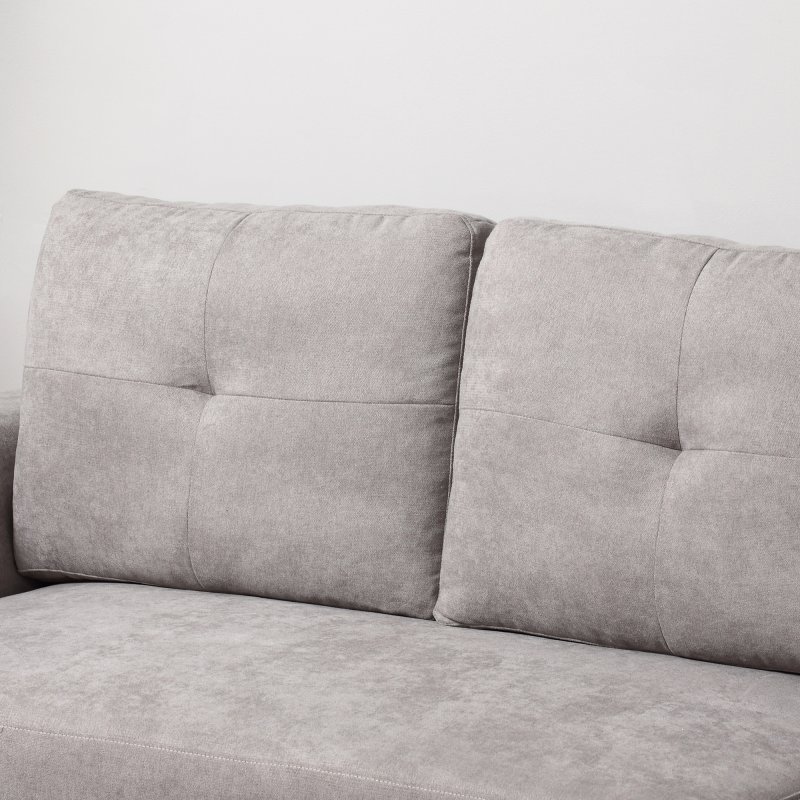 HOMCOM 3 Seater Sofa Bed, L Shaped Pull Out Sofa Bed with Storage, Convertible Click Clack Settee Sectional Sleeper Futon for Living Room, Office, Grey