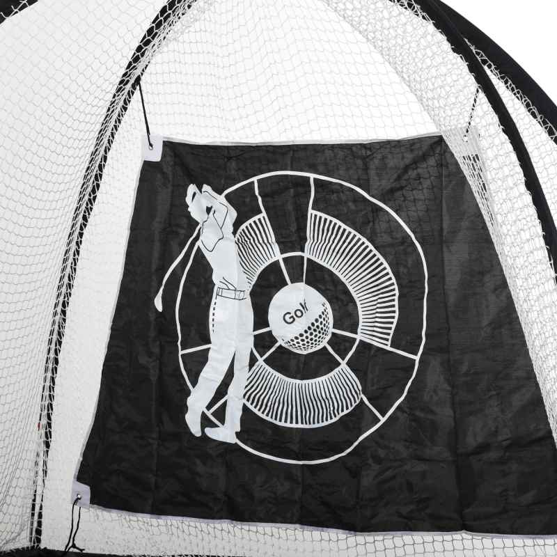 HOMCOM 2M Golf Hitting Practice Net Target Cloth For Backyard Garden Indoor & Outdoor Driving Range Chipping Net with Carry Bag for Sports Training