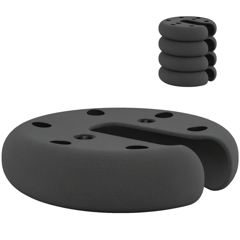 Outsunny Pop up Canopy Tent Weights Set of 4 PCs, Leg Weights for Marquee Party Tent Outdoor Canopy 8.8KG