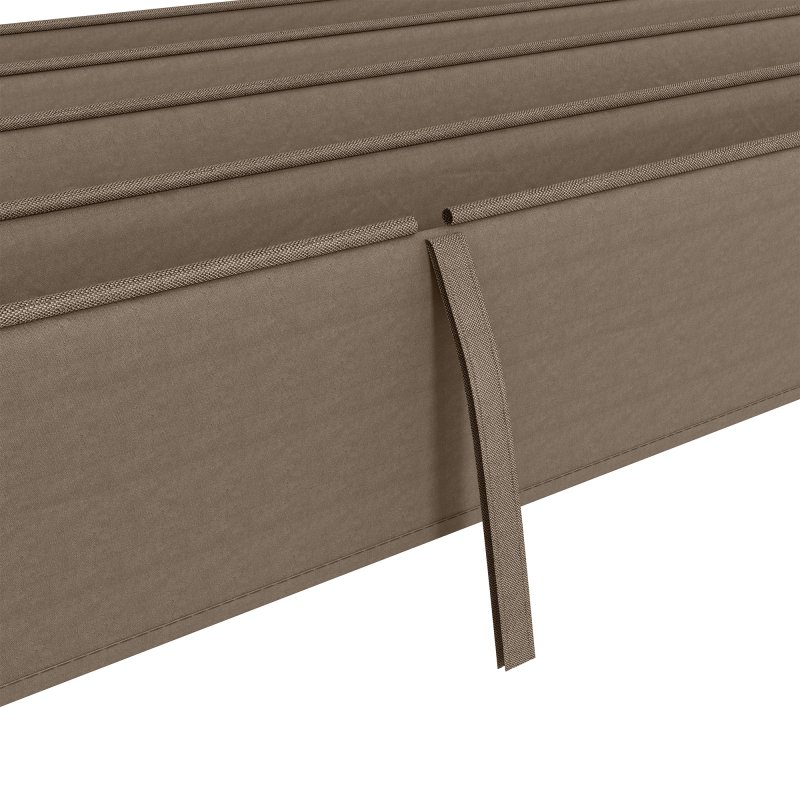 Outsunny Retractable Pergola Roof, Sun Shade Cover, UV30+ Protected Replacement Canopy Fabric for 3 x 2m Pergola Frame, Coffee