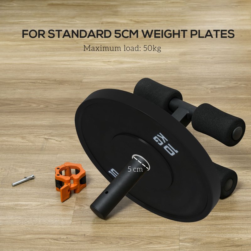 SPORTNOW Tib Bar Tibialis Trainer Calf Raise Machine for Shin Splints and Knee Pain Relief, Fits 5cm Weight Plates