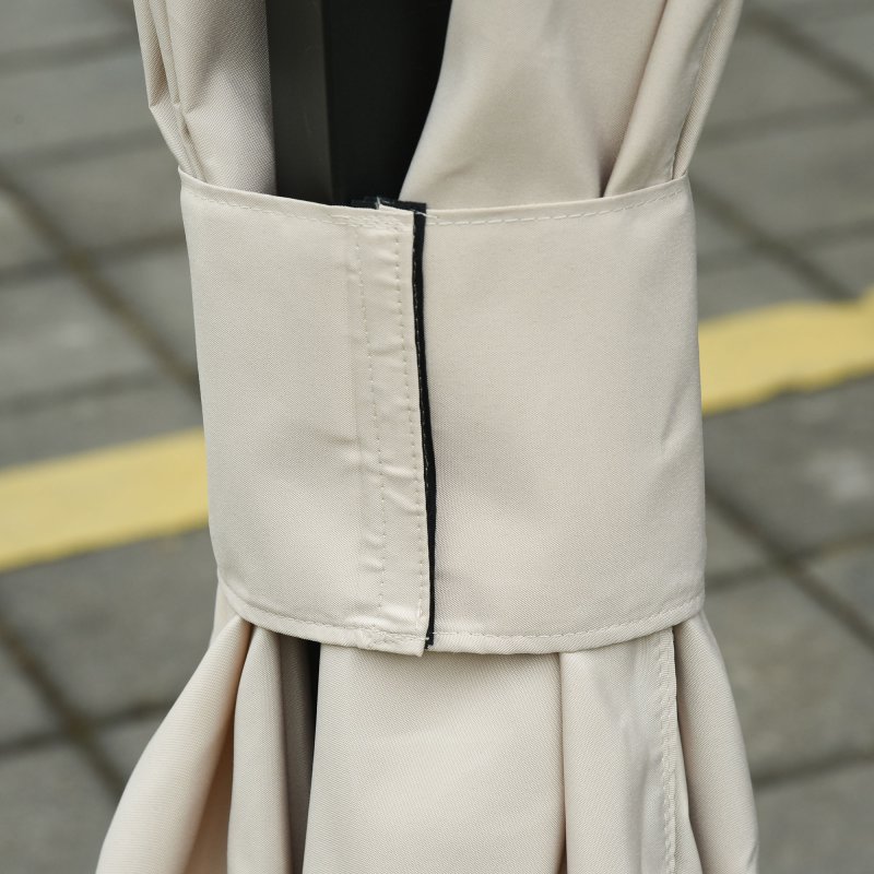 Outsunny 4 Pack Replacement Gazebo Curtains Privacy Panel for Most 3 x 4m Gazebo Canopy Pavillion Outdoor Shelter Sidewalls Accessories Beige