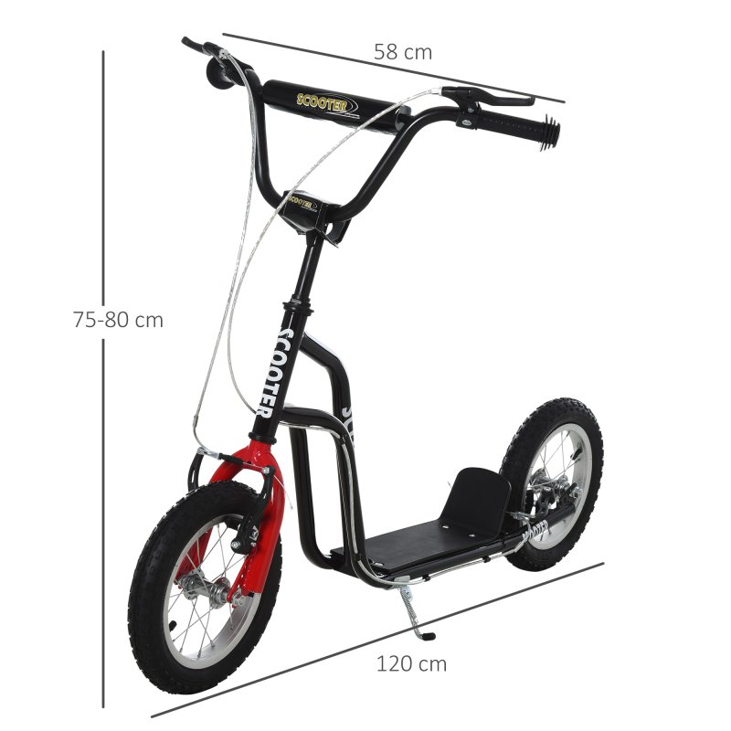 HOMCOM Stunt Scooter, Kids Scooter, 12" Wheels