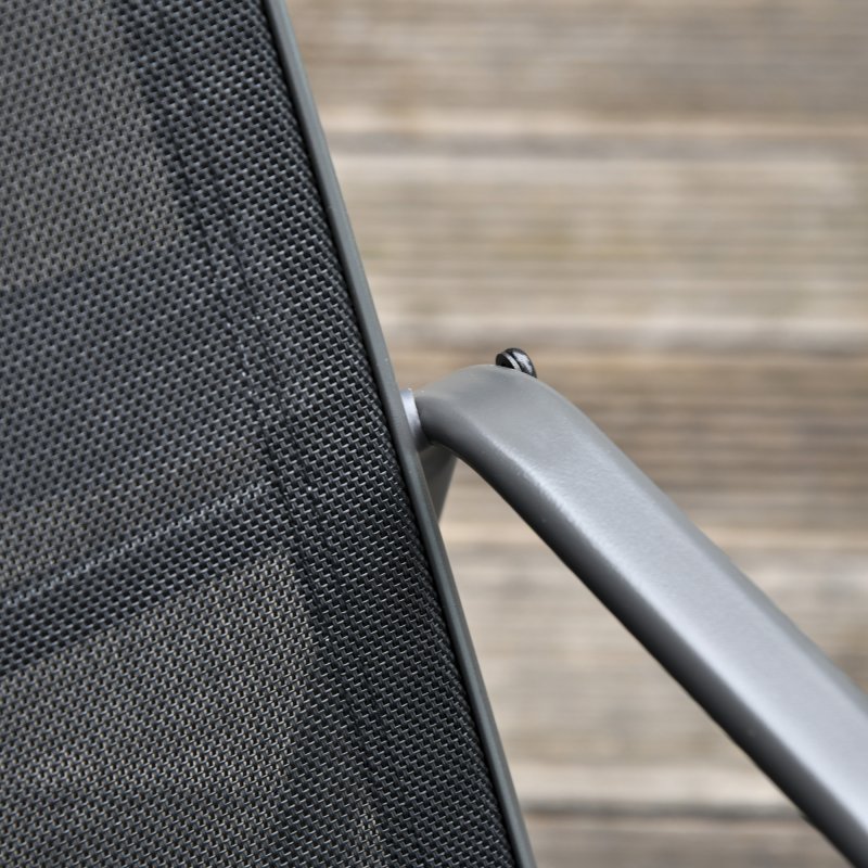 Outsunny 4 Piece Garden Furniture Set Outdoor Patio Sofa Set with Double Chair, Single Chairs and Glass Top Table for Terrace and Balcony