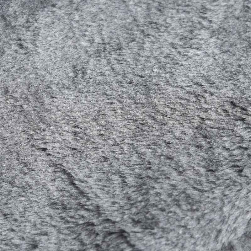 PawHut Dog Steps for Sofa, 4 Steps Dog Stairs, Pet Stairs, with Washable Plush Cover, for Small Breeds, Cats - Light Grey