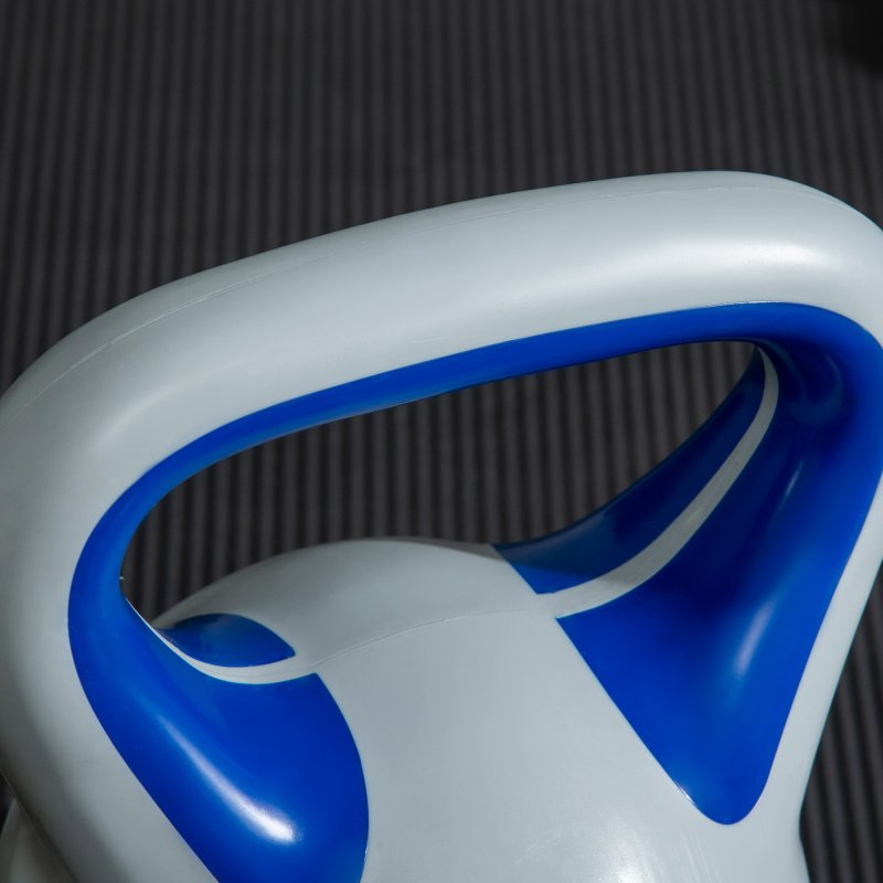 SPORTNOW Kettlebell, 12kg Kettle Bells with Handle for Home Gym Weight Lifting and Strength Training, Dark Blue and Grey