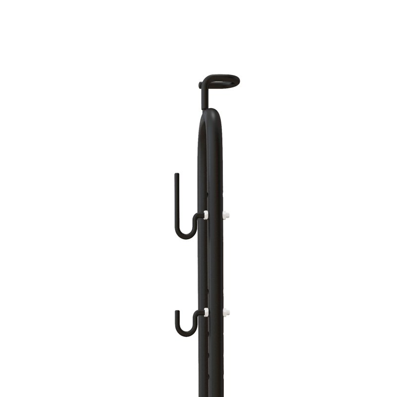 SPORTNOW Bike Rack, Vertical & Horizontal Bike Stand Bicycle Storage Stand with Adjustable Hooks, Fits 6"-28" and 700c Bikes, for Garage Indoor Outdoor Use, Black