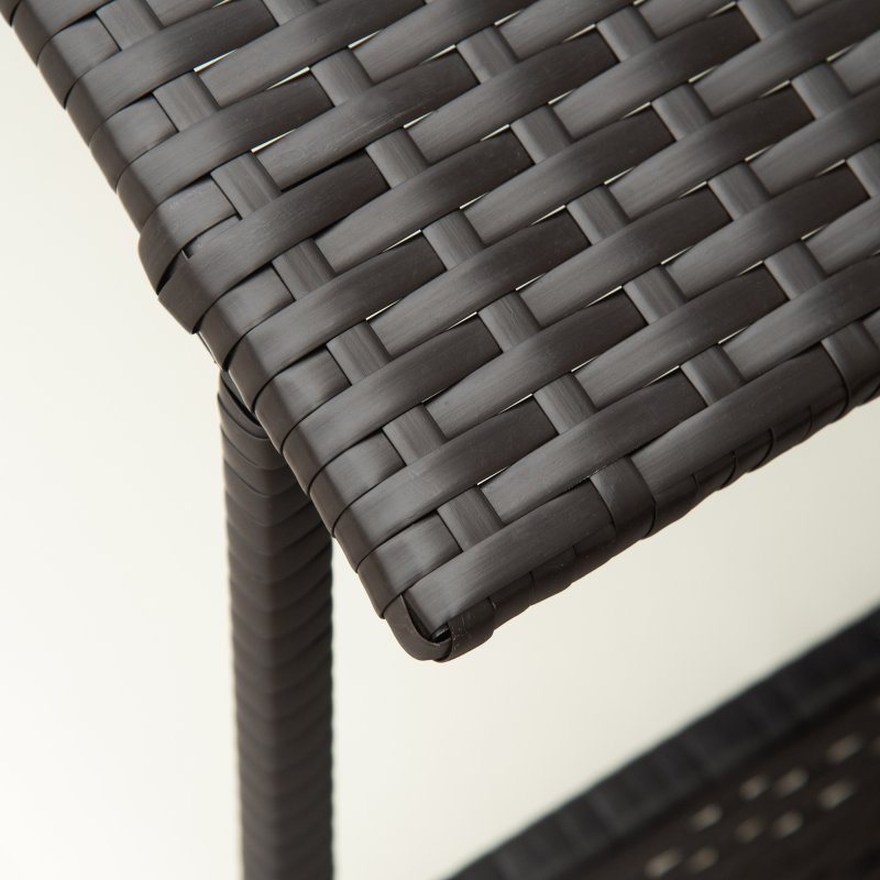 PawHut Wicker Dog Bed, Elevated Rattan Dog House with Removable Cushion and Canopy, for Small and Medium Dogs, 98 x 69 x 70cm - Cream