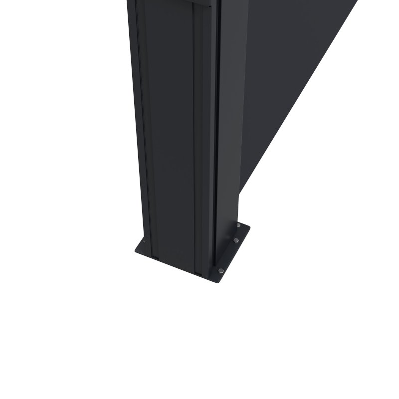 Outsunny Retractable Side Awning, Garden Privacy Screen Divider, Full Cassette Wind Breaker for Hot Tub, Balcony, Terrace, Pool, 400 x 160cm, Black